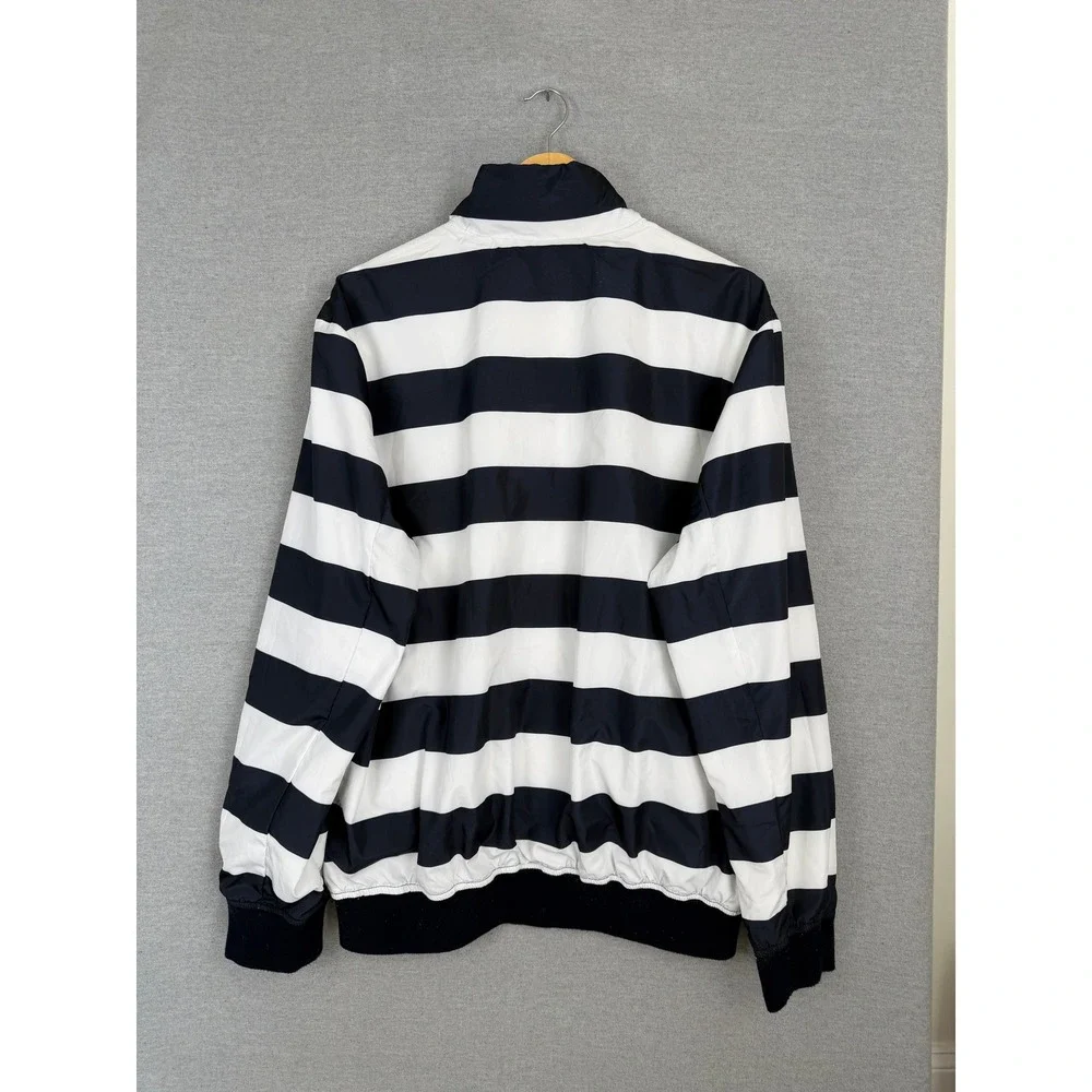 Paul & Shark Yachting Reversible Bomber Jacket Navy White Striped Mens XL‎ Italy